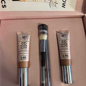 IT Cosmetics CC+ Nude Glow Foundation Set - Tan